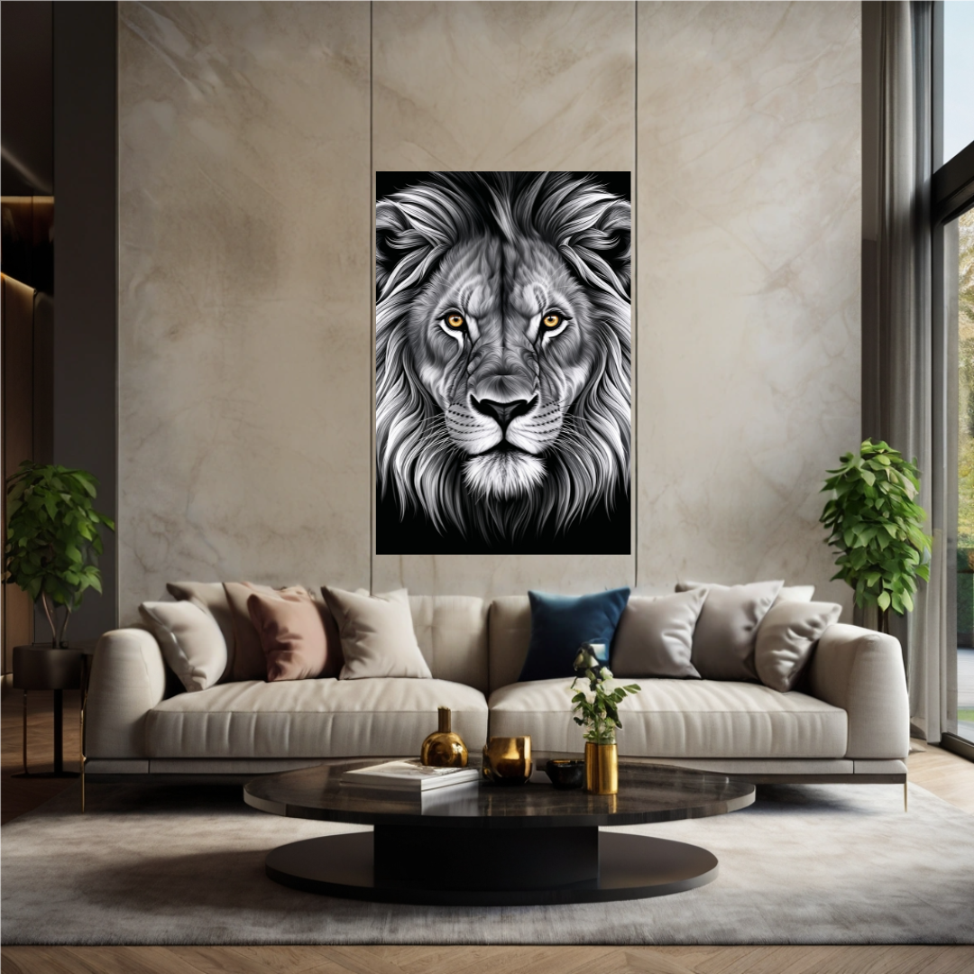 Toiles - Lion aux Yeux Or