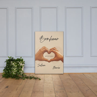 Tableau Prénom Personnalisé - Couple