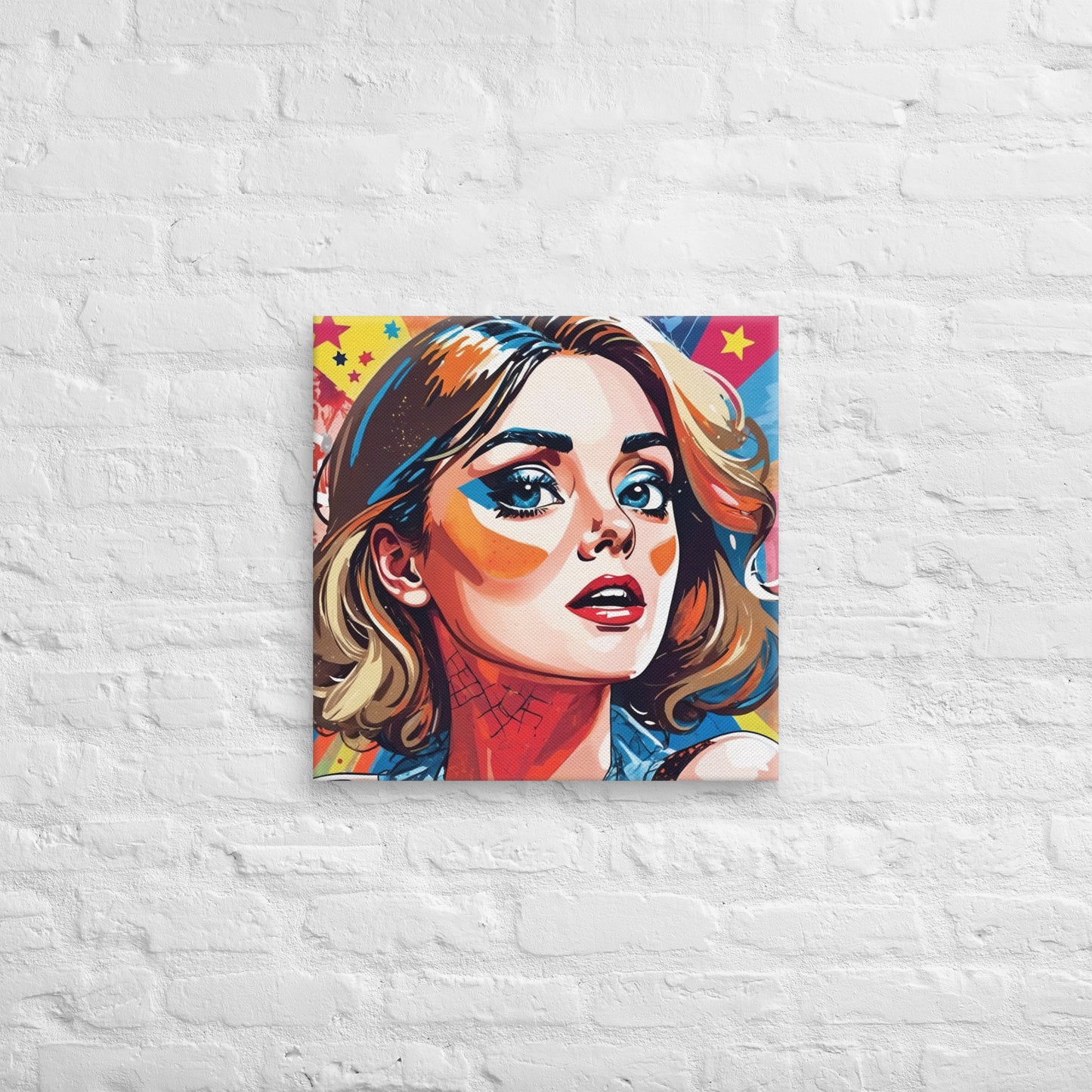 Toiles - Femme au style pop art