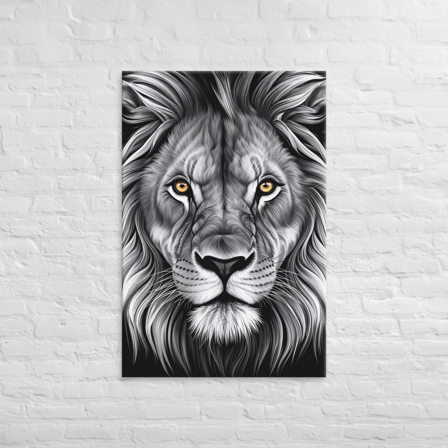 Toiles - Lion aux Yeux Or